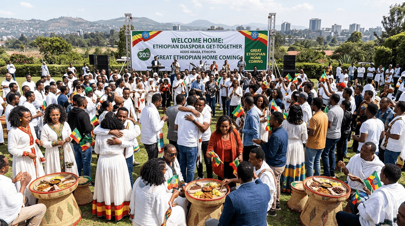 Traditional celebration during the diaspora event