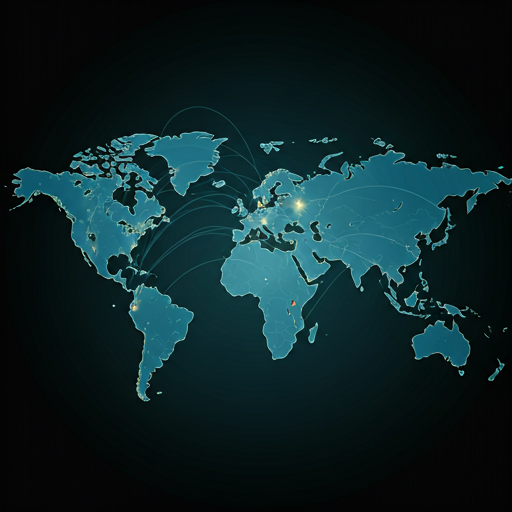 Global footprint map for diaspora event locations