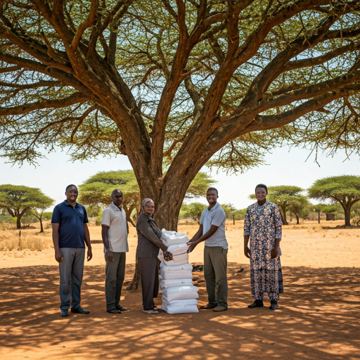 Community members and volunteers collaborating during a local support activity